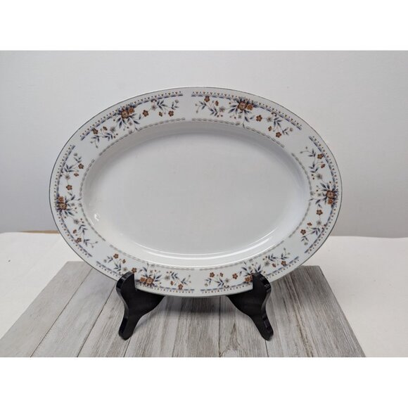 Claremont by Wade Sone Fine Porcelain China Oval Serving Platter 12 3/8" - Picture 2 of 9
